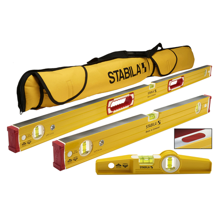 STABILA Level Set Yellow 3Pc 48380